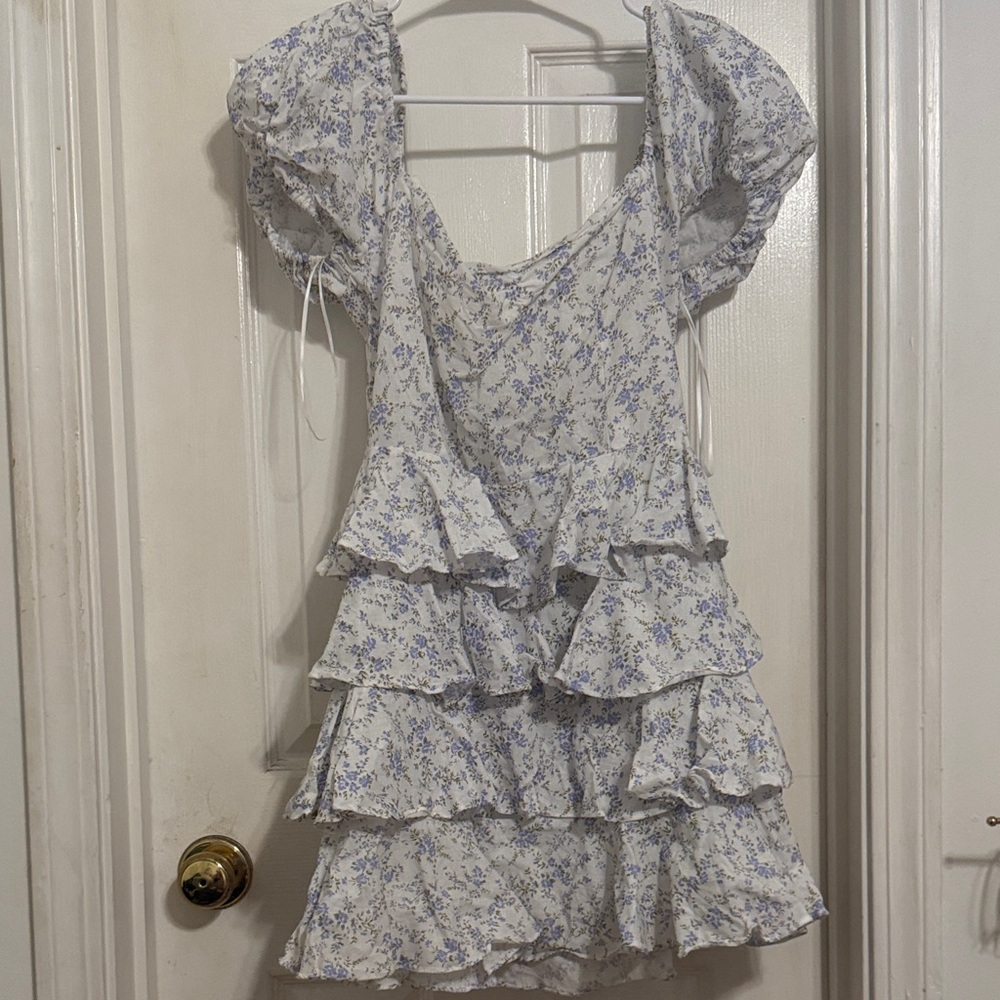 Floral Ruffle Mini Dress